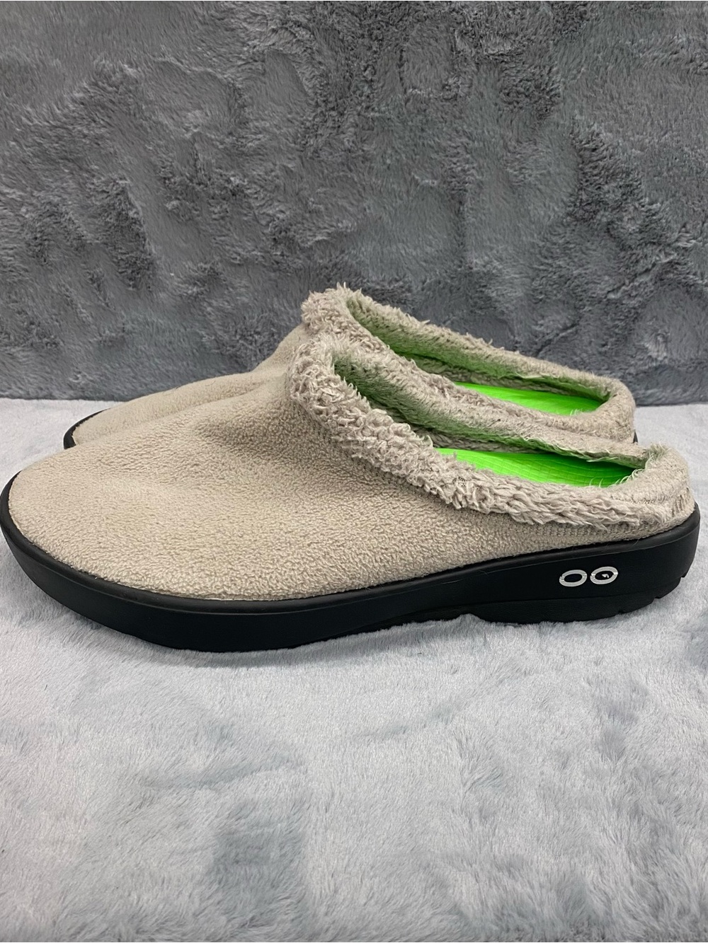 OOFOS OOCoozie Tawny Mule Men’s Size 11 Slipper Gray & Black Comfort Shoes
